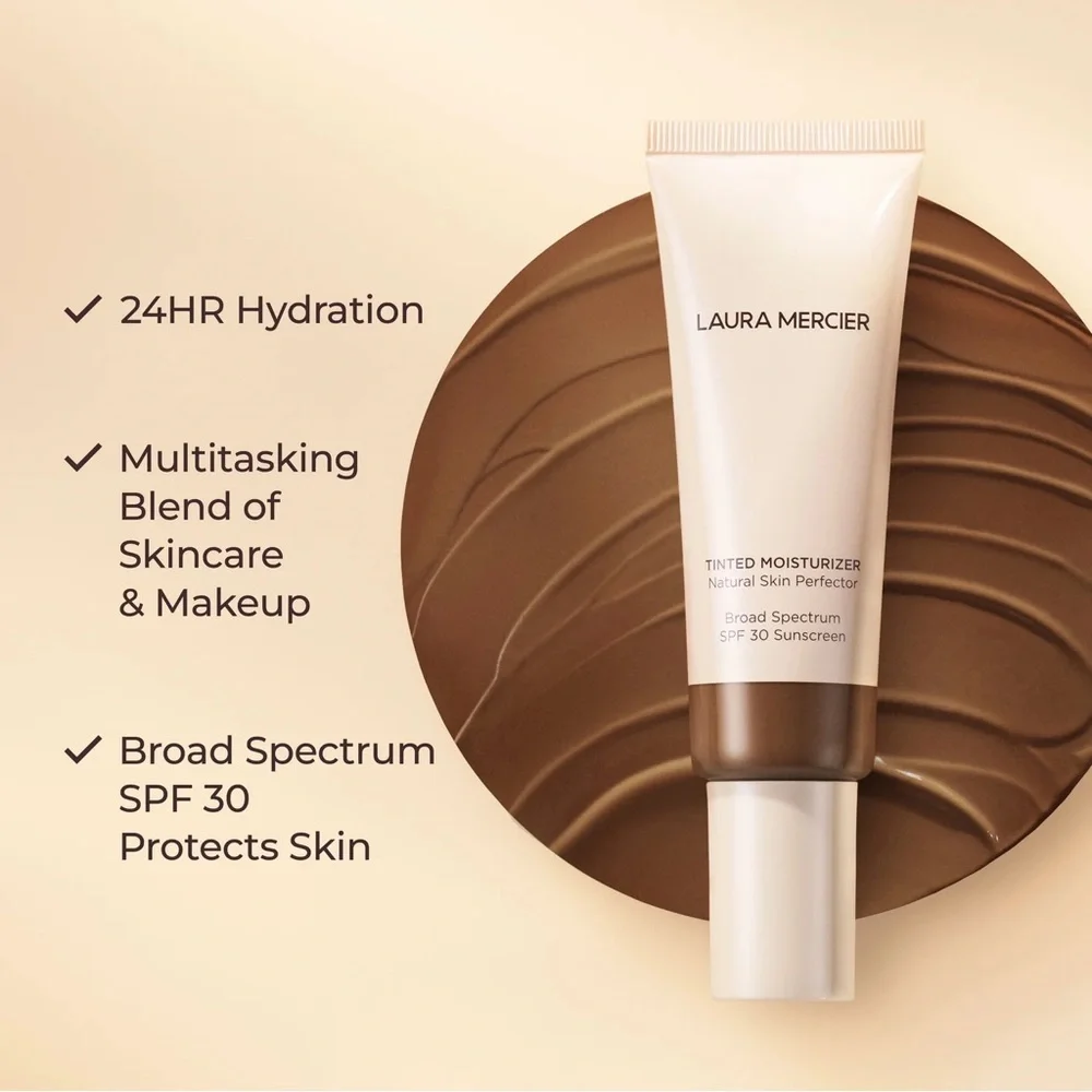Laura Mercier 5C1 Nutmeg Natural Skin Perfector Tinted Moisturizer 1.7oz